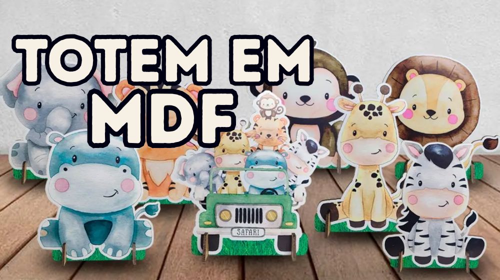 Como Fazer um Totem Adesivado de MDF com Corte a Laser